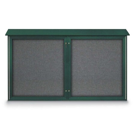 United Visual Products Open Faced Traditional Rounded Corkboard UV646ARC-WHITE-BLACK